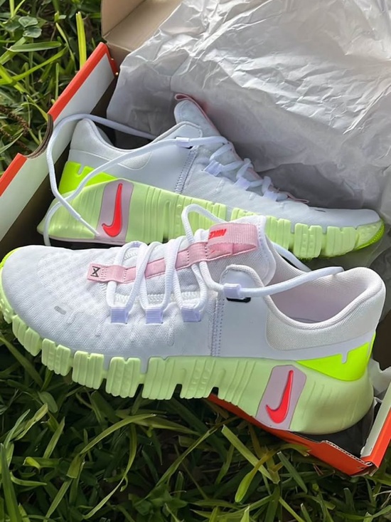 Nike Shoes - Nike Women’s Athletic Shoes White with Neon Green and Pink Accents